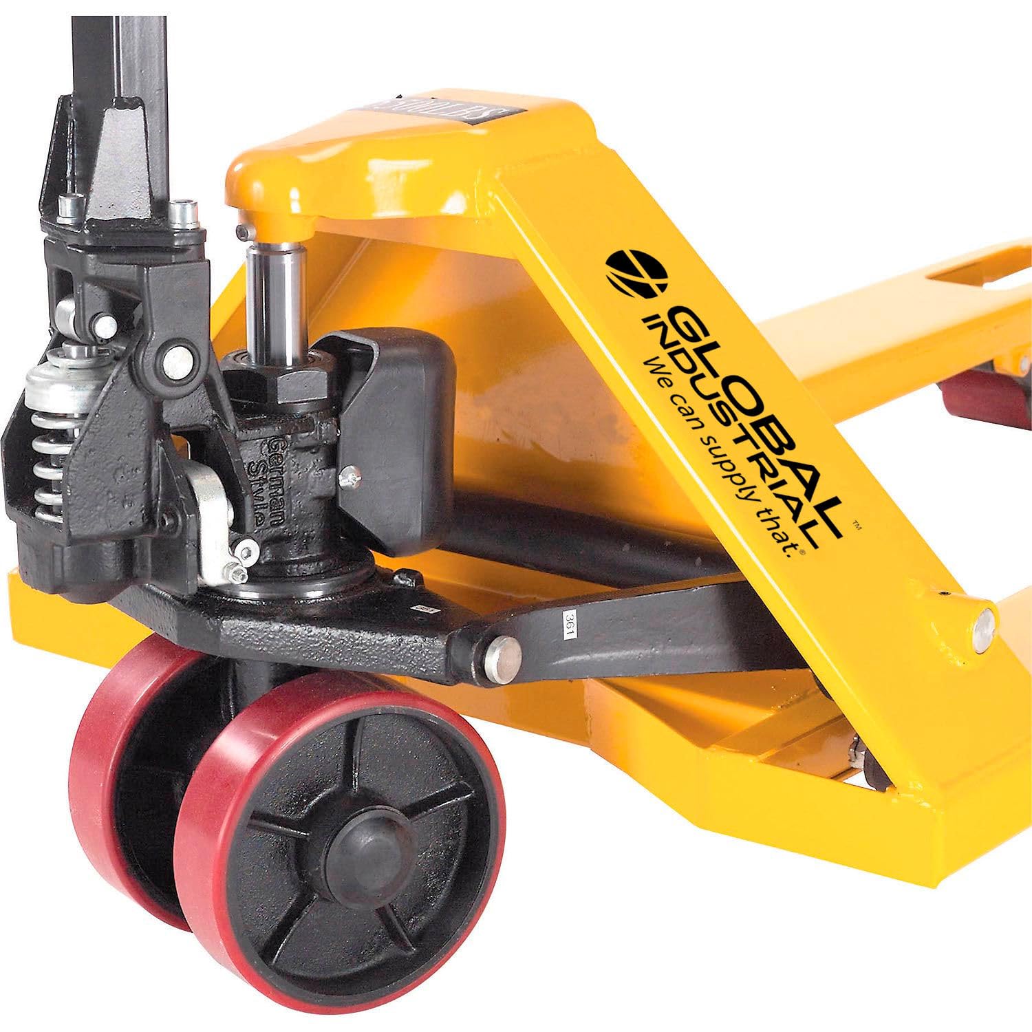 Industrial Duty Pallet Jack with 27" W x 48" L Forks | 5500 lb. Capacity, General Purpose Manual Pallet Truck for