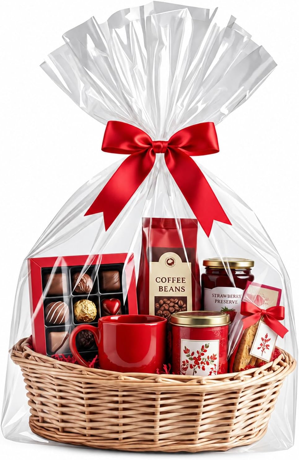 Cellophane Bags for Gift Baskets 16x24 Inches 20Pcs
