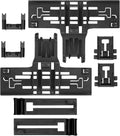 Dishwasher Top Upper Rack Adjuster Kit Replaces For KitchenAid KDFE204EBL0 KDFE204EBL1 KDFE204EBL2 KDFE204EBL3 KDFE204EBL4 KDFE204ESS0 KDFE204ESS1 KDFE204ESS2 KDFE204ESS3 KDFE204ESS4 KDFE204EWH0