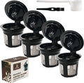 Reusable K Cups for Keurig, Refillable Pods, 4-Pack | BPA-Free, Compatible with Keurig 1.0&2.0, Eco-Friendly