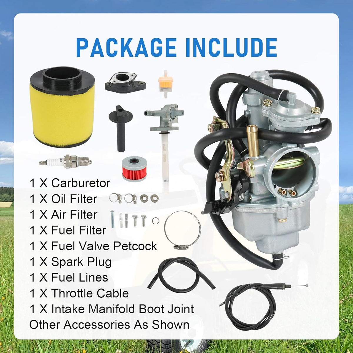 Carburetor Replacement For Honda TRX250 Recon 1997-2001 TRX250TE 2002-2007