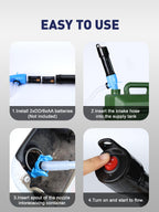 Cordless Fuel Transfer Pump, Battery Powered Fluid Transfer Pump, Max 3 GPM