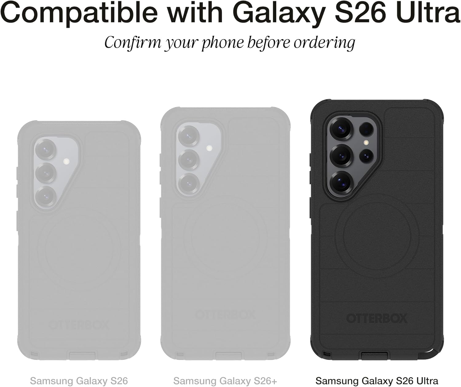 Samsung Galaxy S26 Ultra Defender Series Pro Case - Black, Tough, Rugged & Durable Samsung Galaxy Phone Case with