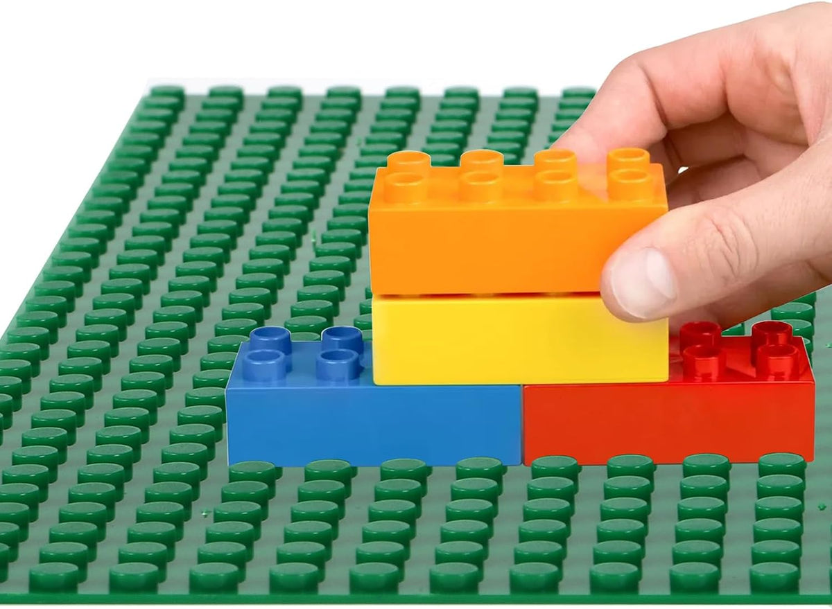 12 Pack Classic Baseplates, Building Base Plates Compatible with Most Standard Building Bricks, 10" x 10" Stackable