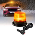 40 LED Strobe Light Amber Warning safety Flash Beacon Lights | 12V-24V with Magnetic and 16ft Straight Cord for