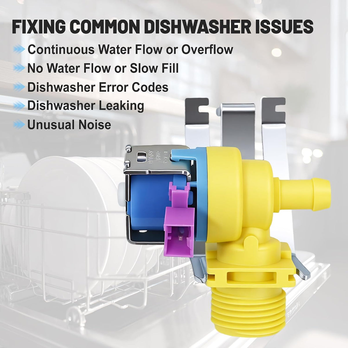 WD15X27703 Dishwasher Water Inlet Valve Assembly