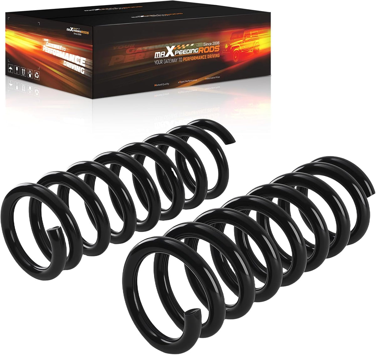 maXpeedingrods 2Pcs Front Coil Spring for Chevy Silverado 1500 1999-2006