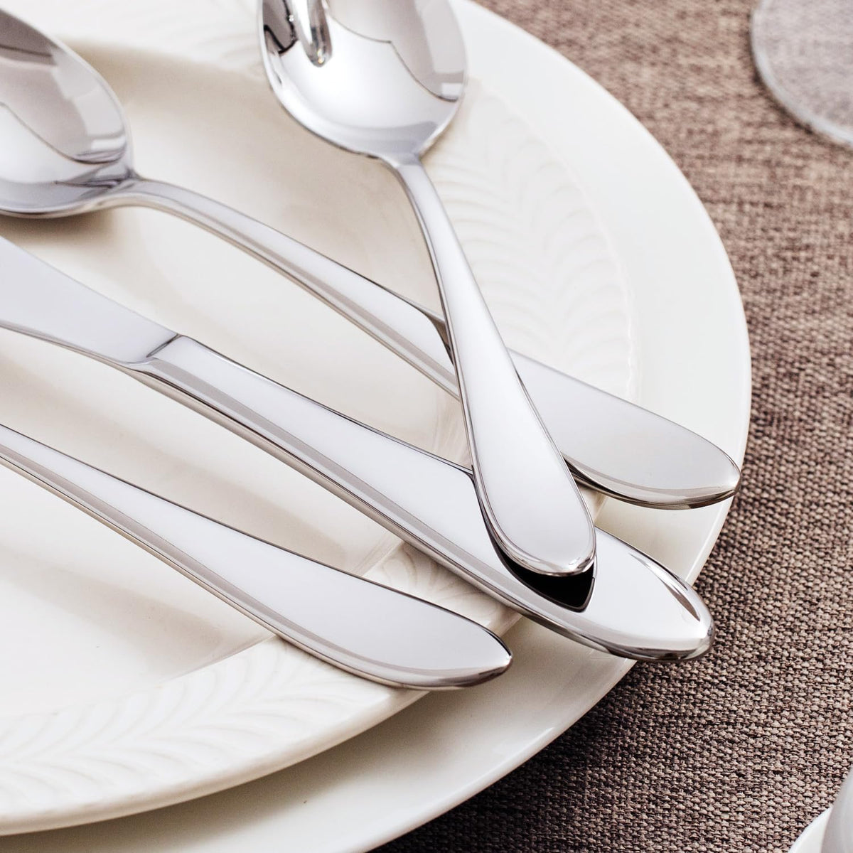 60-Piece Silverware Set for 12,18/10 Stainless Steel