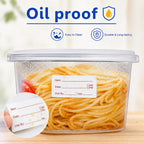 1 x 2 Inch Removable Food Labels, Date Label Stickers for Kitchen, 2 Rolls 1000 Pieces Freezer Labels for Food