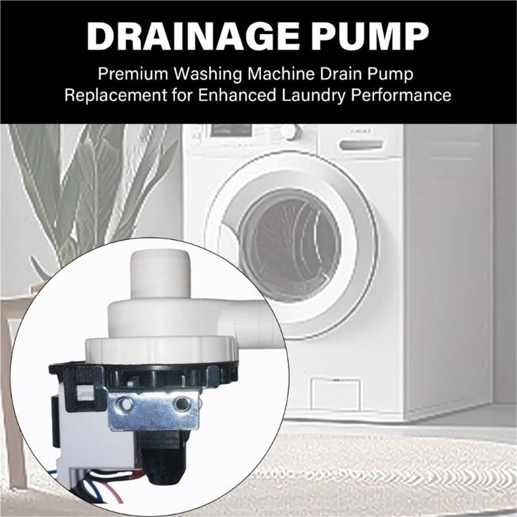 Washing Machine Drain Pump, Water Drainage Pump Motor for Washer/Drum Washer