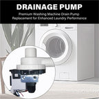 Washing Machine Drain Pump, Water Drainage Pump Motor for Washer/Drum Washer