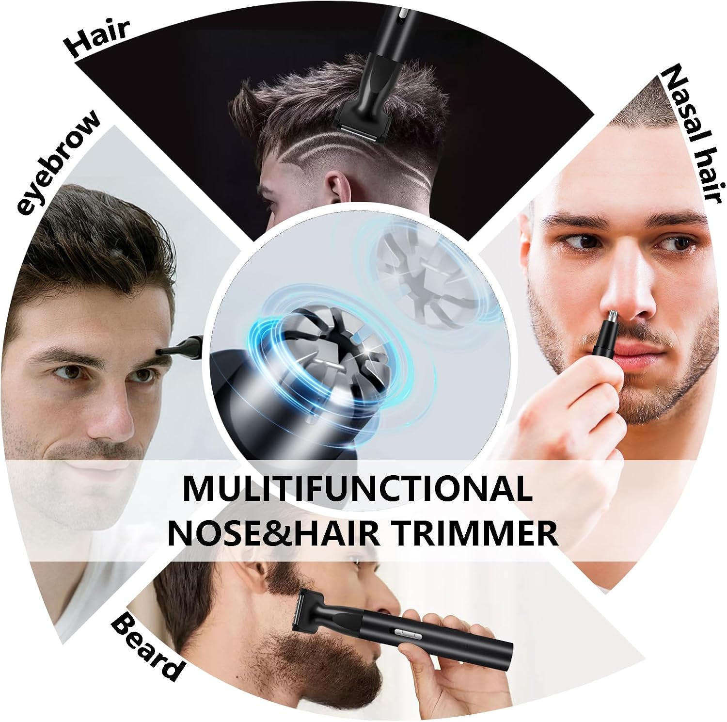 Nose Hair Trimmer for Men Women-2026 All-in-1 Professional Use for Nose Ear Hair Trimmers Clipper Pro-14,000RPM