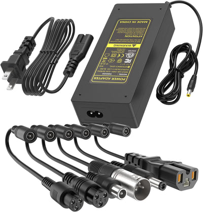 ETL Certified 54.6V 1.5A Electric Bike & Scooter Charger, 7-in-1 Universal Fast Charger Replacement for 48V 13S Lithium Battery, Compatible with Razor Gotrax Xiaomi Jetson Ninebot Hoverboard & E-Bike