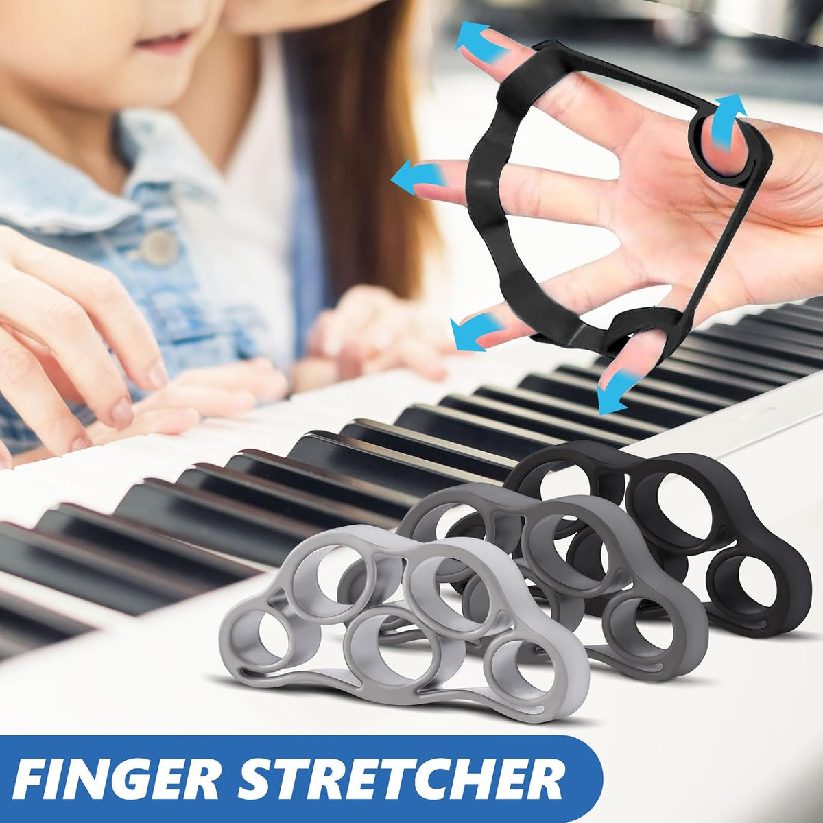Grip Strength Trainer (8 Pack), Complete Hand Strengthening Devices