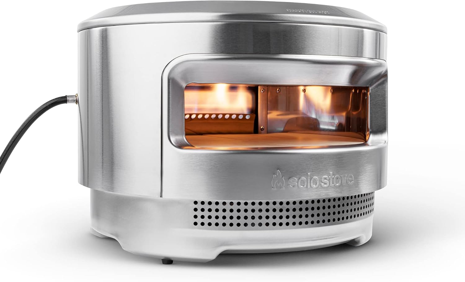 Pi Pizza Oven, Wood & Gas Burner | Incl. Stainless Steel Outdoor Maker, Burning Assembly, Burner, Cordierite Stone