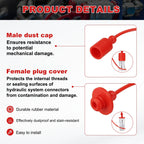 uxcell 1Set Hydraulic Coupler Dust Cap and Plug for 3/4"Flat Face Couplers