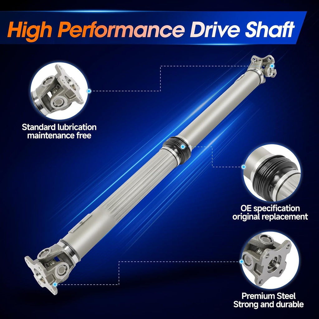 Rear Drive Shaft Driveshaft Prop Shaft Assembly Fit for Ford Explorer 2002-2010 4.0L/4.6L 4WD Replace# 1L2Z4602EA, 1L2Z4602EB