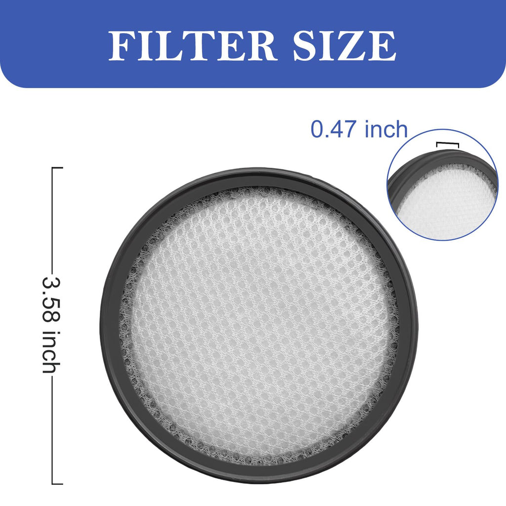 Slirceods WC01 Filter Compatible with Vipsun & HOUSBRUSH U9 vacuum cleaner