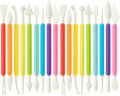 2 Set Air Dry Clay Tools, 18PCS Polymer Clay Tools Kit for Modeling, Plastic Clay Tools Sculpting for Kids, Adults