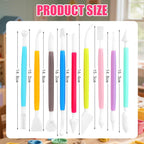 Basic Polymer Clay Tools, Clay Sculpting Tools Acrylic Roller Pin, Clear Rectangle Sheet Press Board, Double-Ended