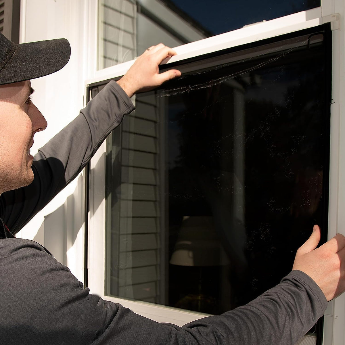 Custom Window Screen Replacement Kit, Adjustable Screen Frame, and Mesh