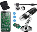 Original 40-1000X USB Microscope with Portable Carrying Case | Digital Magnification Endoscope Camera with 8 LEDs &