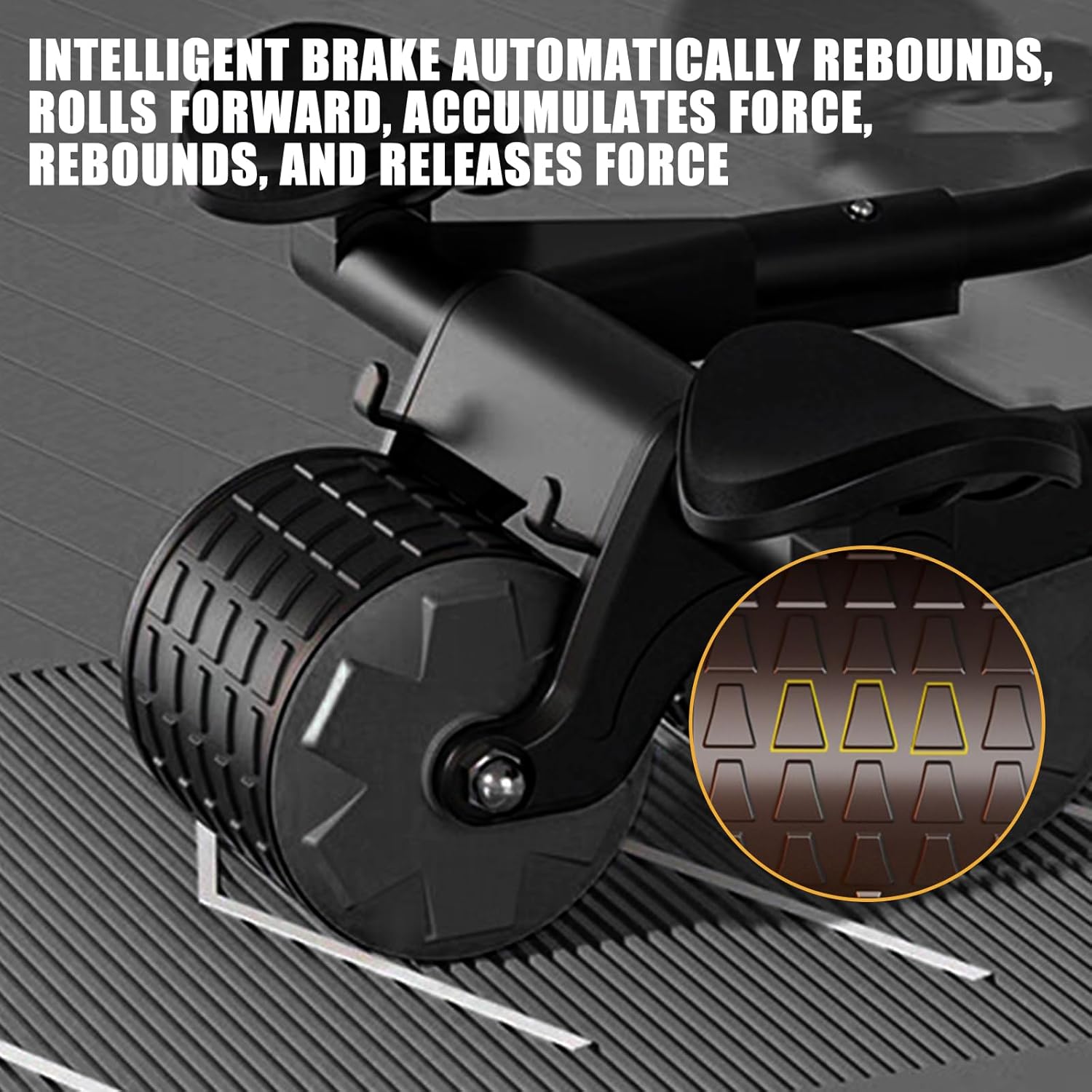 Elbow Support Automatic Rebound Abdominal Wheel，Ab Roller for Abdominal Exercise Machine，Abs Workout Equipment，Dolly