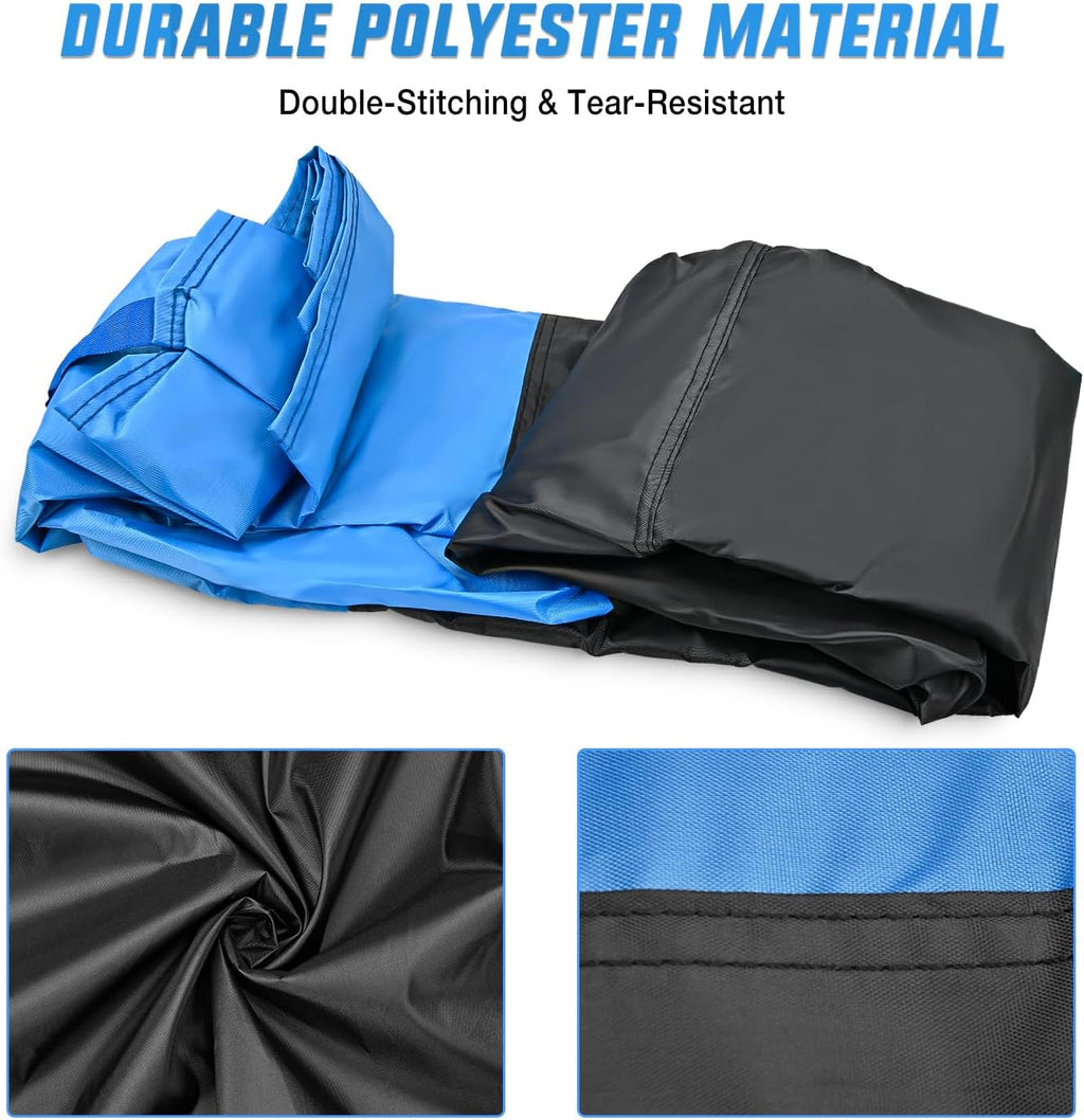 NIilight Motorcycle Cover Waterproof Outdoor All Weather, Up to 108 in | Oxford Fabric with Lock Holes, Reflective