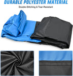 NIilight Motorcycle Cover Waterproof Outdoor All Weather, Up to 108 in | Oxford Fabric with Lock Holes, Reflective