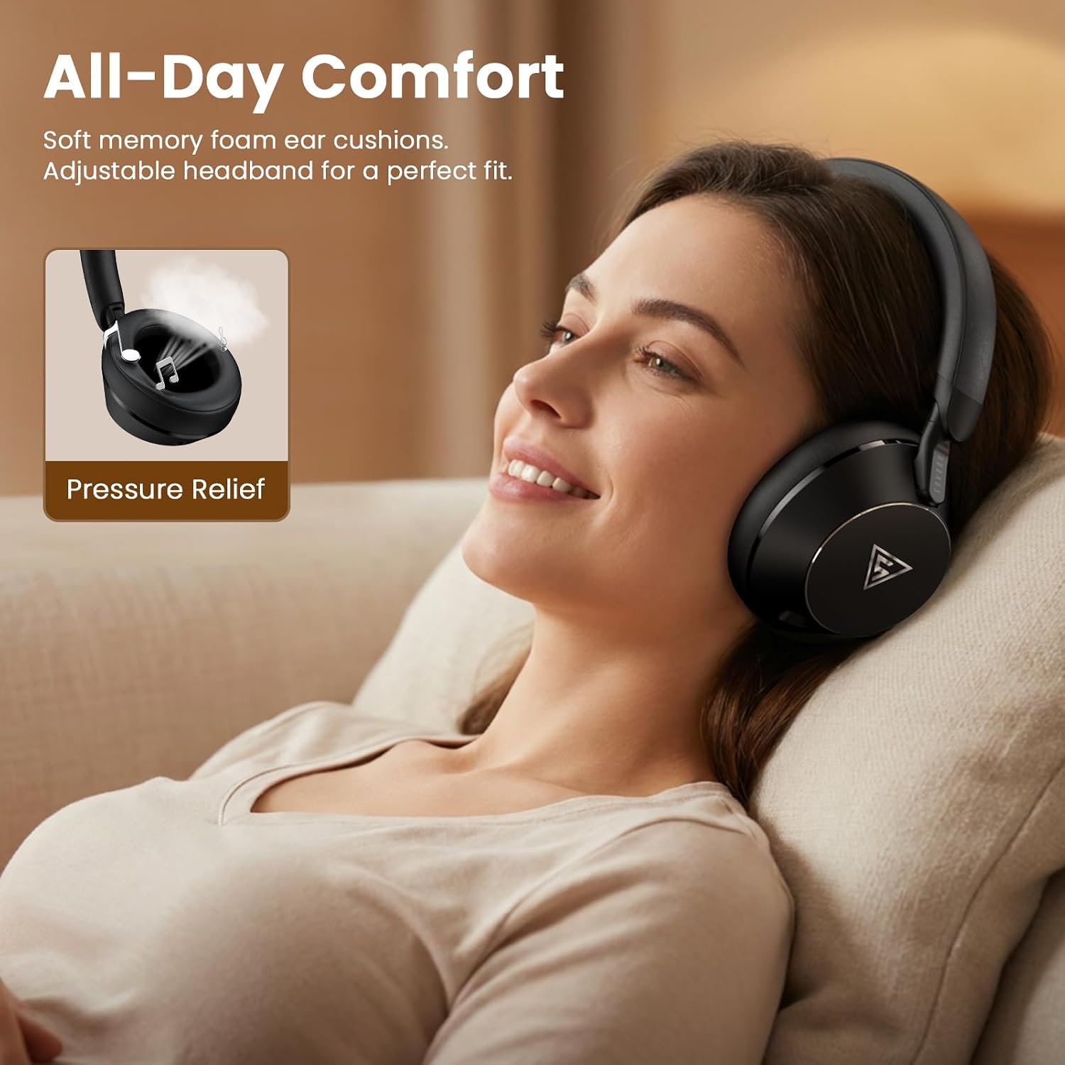 Studio Monitor Headphones, Professional Wired DJ Headphones Over Ear | with Natural Balanced Sound, 50mm Drivers