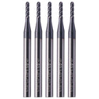 5Pcs 1/16" 4 Flute Solid Carbide Ball Nose End Mills - AlTiN Coated