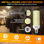 150W LED Corn Light Bulb 5000K Daylight 22500LM Led Corn Bulb E39/E40 Base