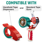 2" x 110 Yards Green Packing Tape, 12 Rolls