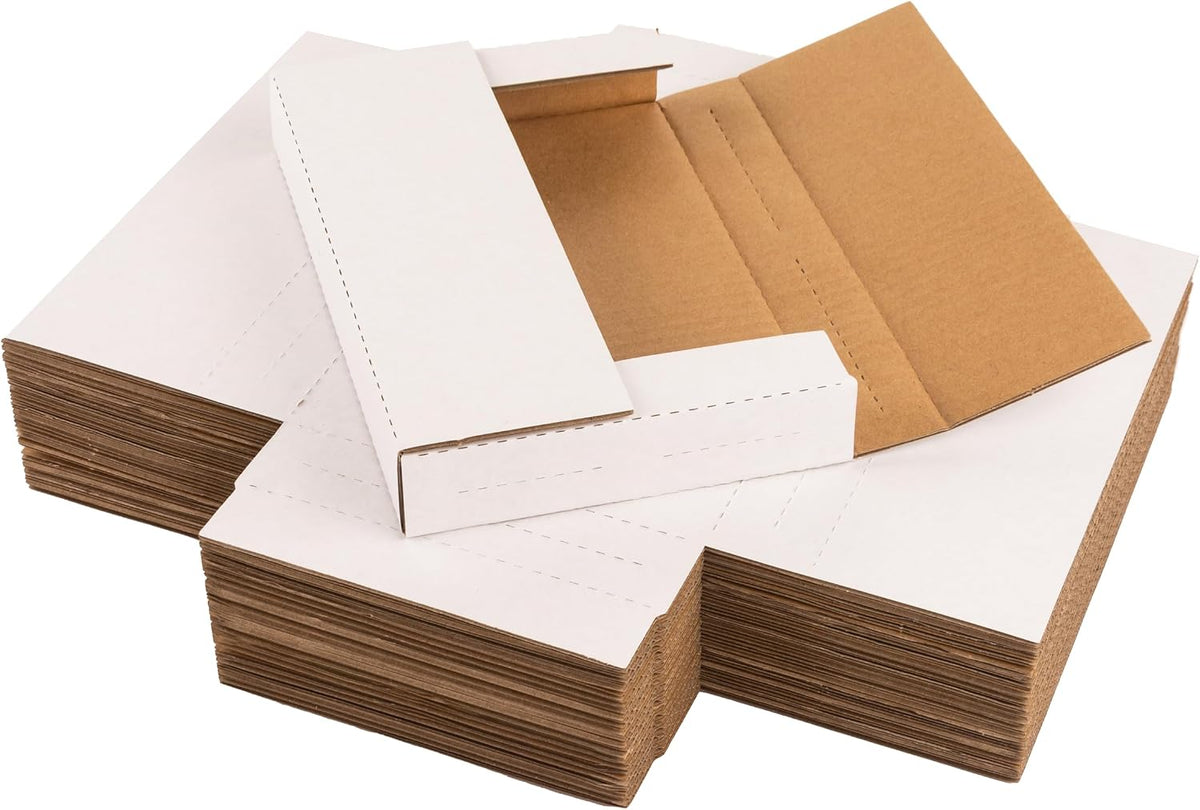 9x6x1.3 inch Cardboard Box for Shipping DVD, CD, Book, 25 Pack