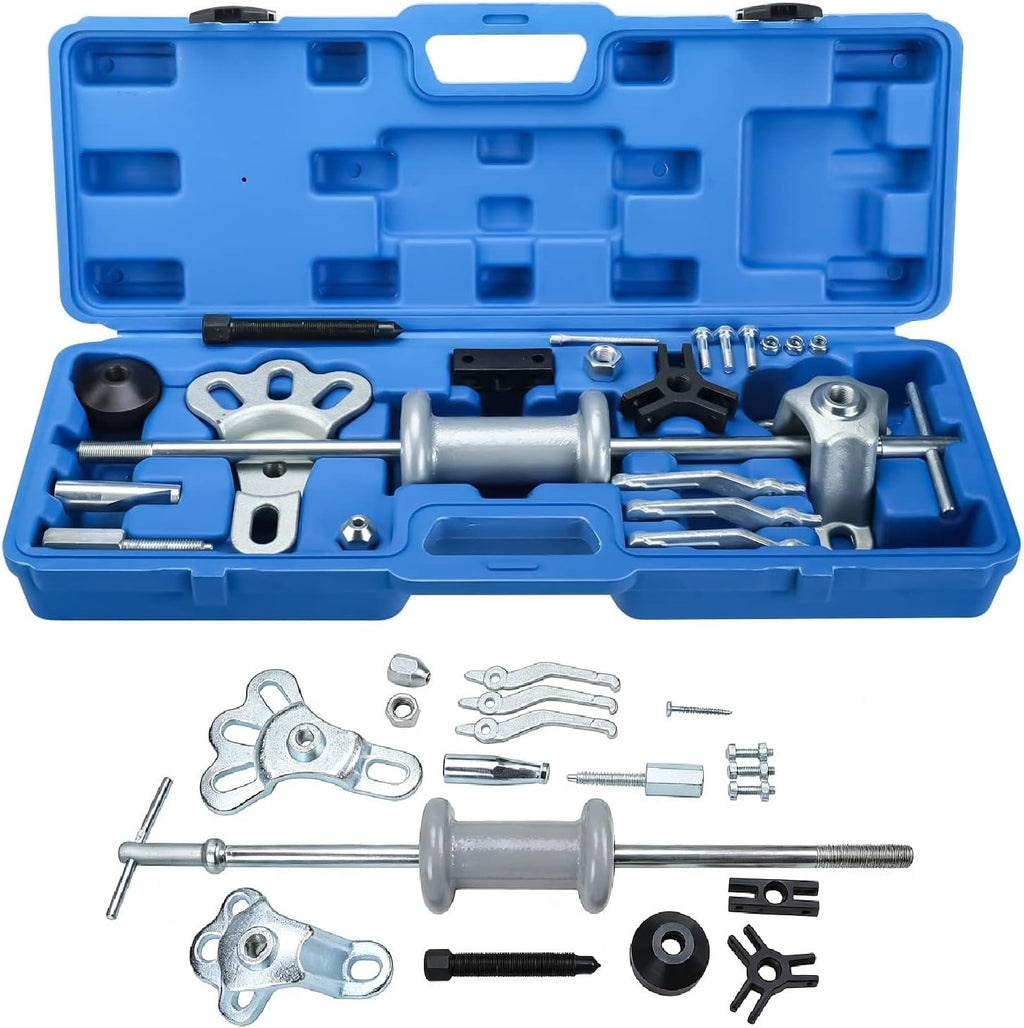 9 Way Slide Hammer Puller Axle Front Rear Wheel Bearing Dent Hub Gear Puller Remover Set