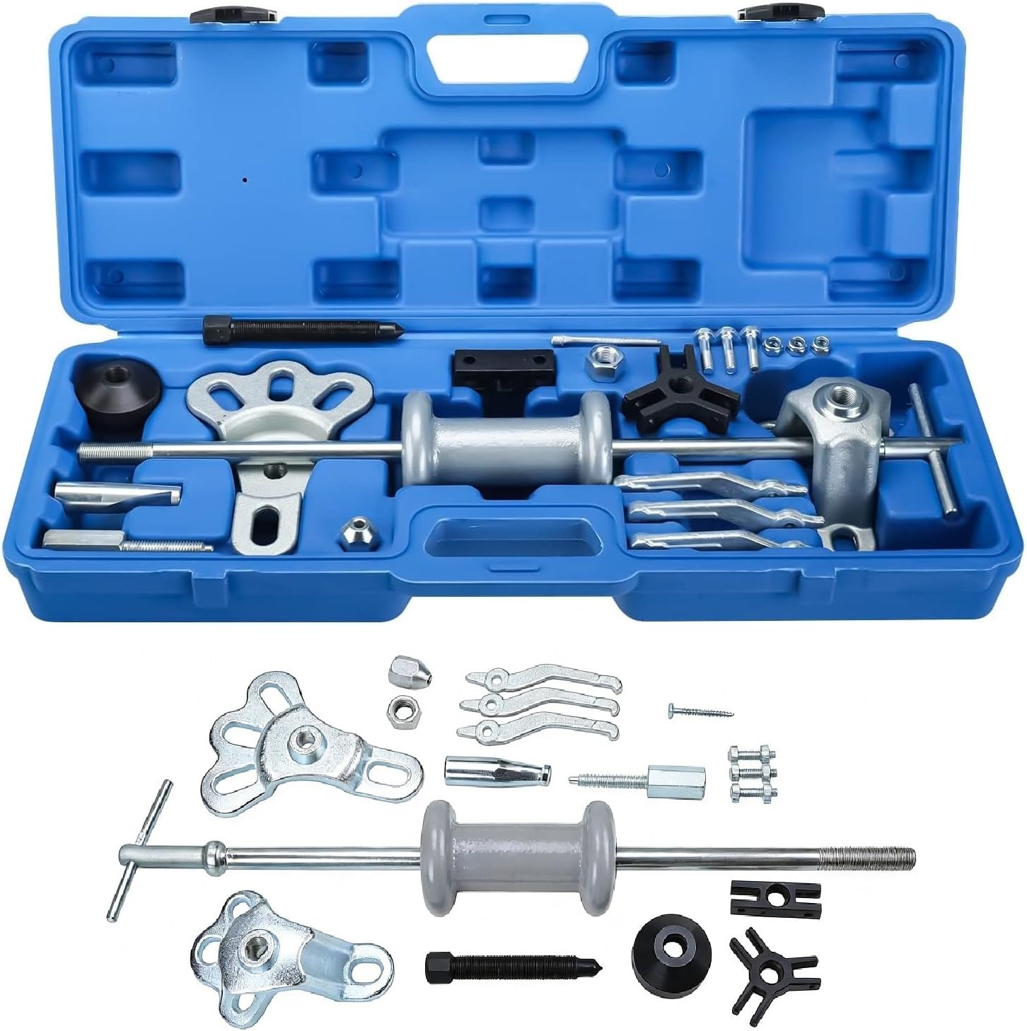 9 Way Slide Hammer Puller Axle Front Rear Wheel Bearing Dent Hub Gear Puller Remover Set