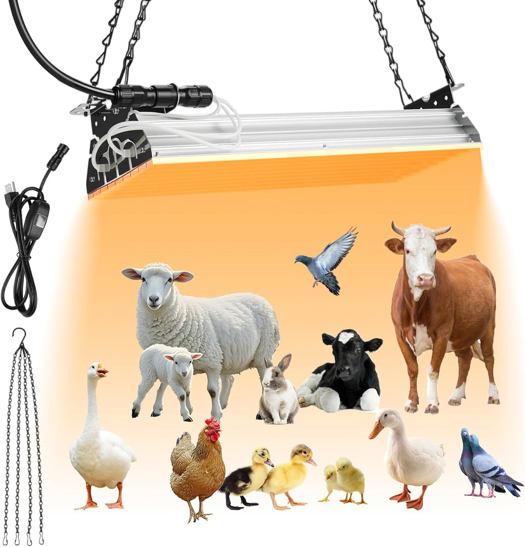 400W Chicken Coop Heater Waterproof Tip-Over Safe for Chicken Coop&Poultry