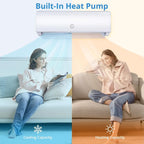 9000 BTU Mini Split AC/Heating System, 20 SEER2 230V WIFI Enabled Energy Efficient Mini Split Air