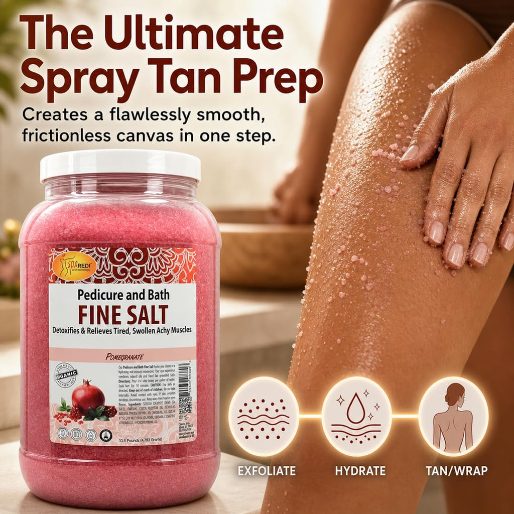 Salon Pedicure Salt Body Scrub Exfoliating & Moisturizing 128 oz