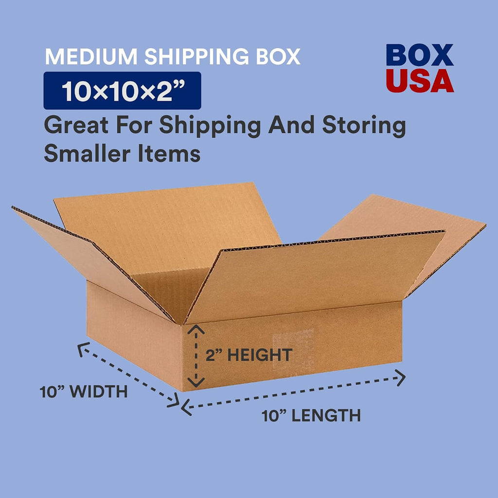 Shipping Boxes Flat 16"L x 16"W x 6"H, 25-Pack | Corrugated Cardboard Box for Packing, Moving and Storage