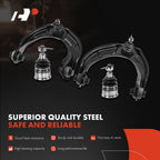 A-Premium 6Pcs Front Suspension Kit, Upper & Lower Control Arm
