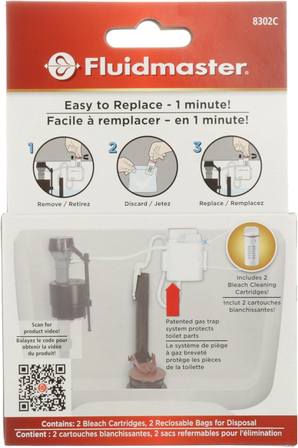 Flush 'n Sparkle Bleach Toilet Cleaner Refills, 2-Pack
