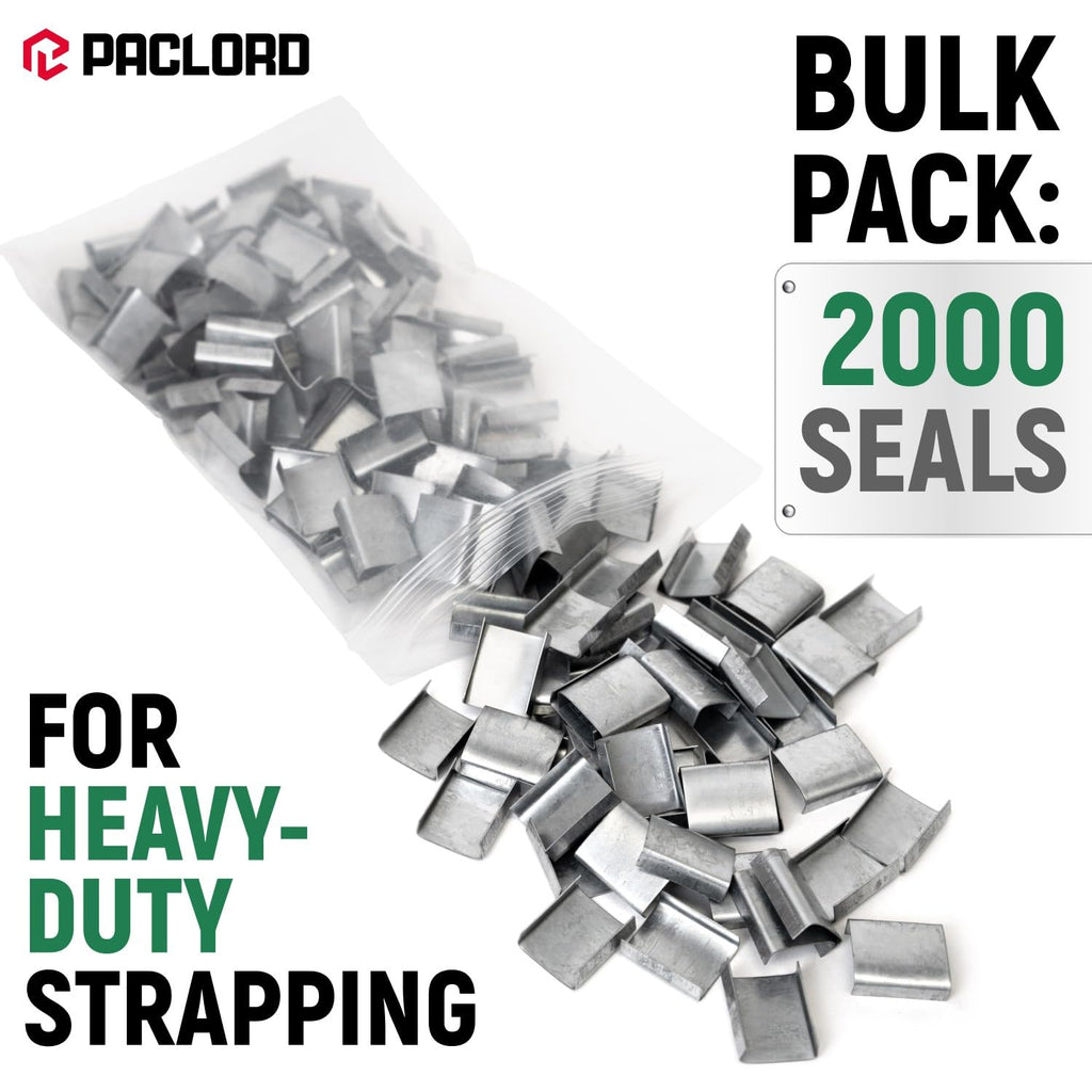 3/4" Open Seals for Steel Strapping, Pack of 2000