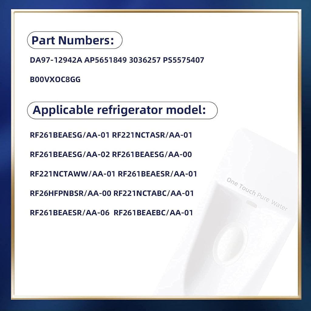 DA97-12942A (OEM) Refrigerator Water Dispenser Cover fit for Samsung