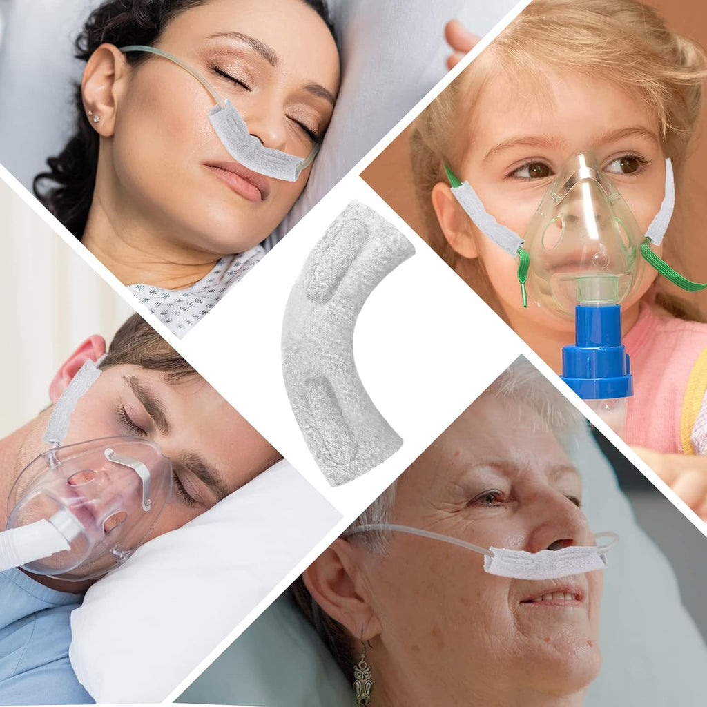 40 Pack Nasal Cannula Ear Cushions Soft Oxygen Pads Comfort Tubing Cushion Wrap Covers for Users to Prevent Cheek