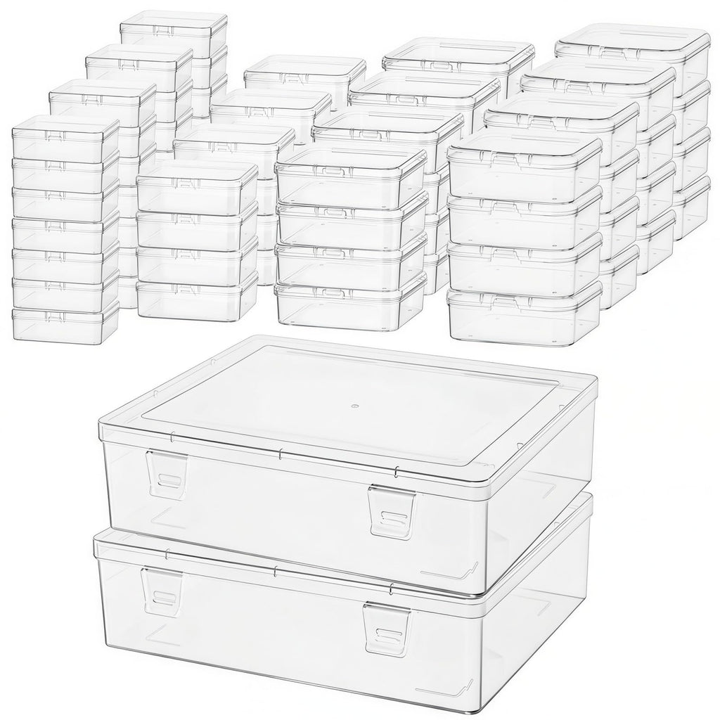 Small Bead Organizers, 78 Pieces Mixed Sizes Plastic Storage