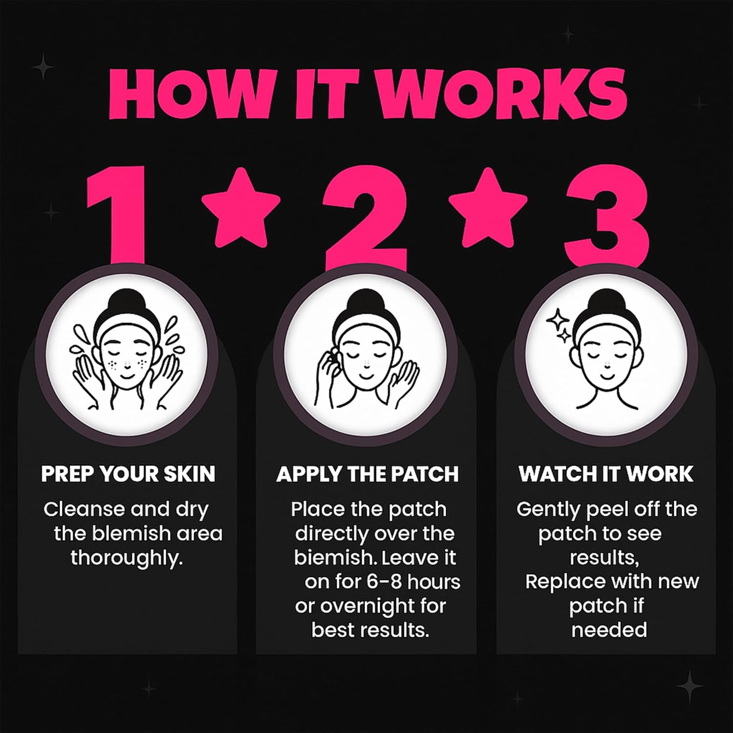 280Pcs Star Pimple Patches for Face - Pimple Patches Cute Stars - Hydrocolloid, Salicylic Acid, Tea Tree Oil