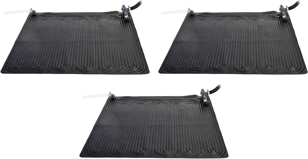 47"x47" Solar Pool Water Heater Mat for 8,000 Gallon Above Ground Swimming Pool with Hose Attachment 2 Adaptors and