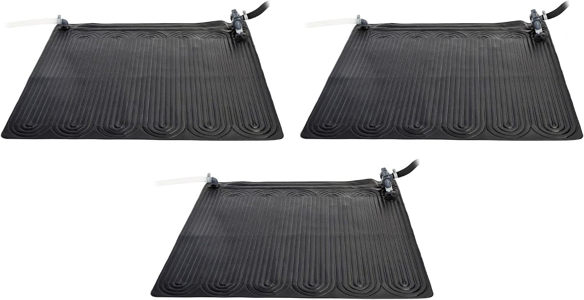 47"x47" Solar Pool Water Heater Mat for 8,000 Gallon Above Ground Swimming Pool with Hose Attachment 2 Adaptors and