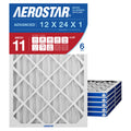 Air Filter 12x24x1 MERV 11 AC Filter, HVAC, Furnace Filter, 6 Pack